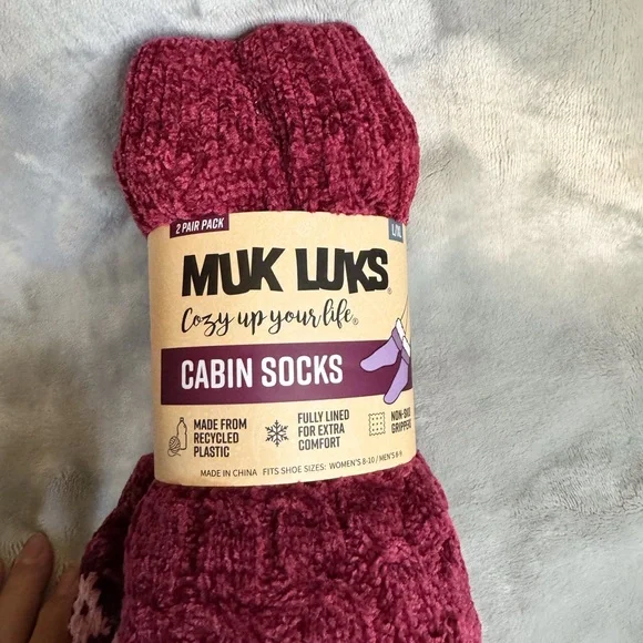Muk Luks Unisex Cabin Socks   NWT. - Picture 4 of 8